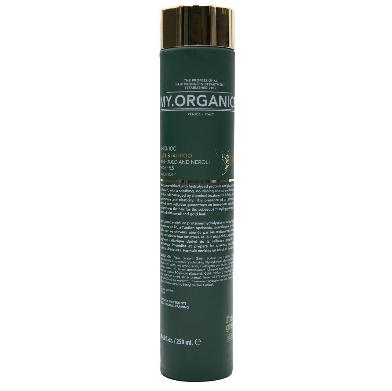 MY.LUXE Shampoo - Pure Gold and Neroli (250ml)