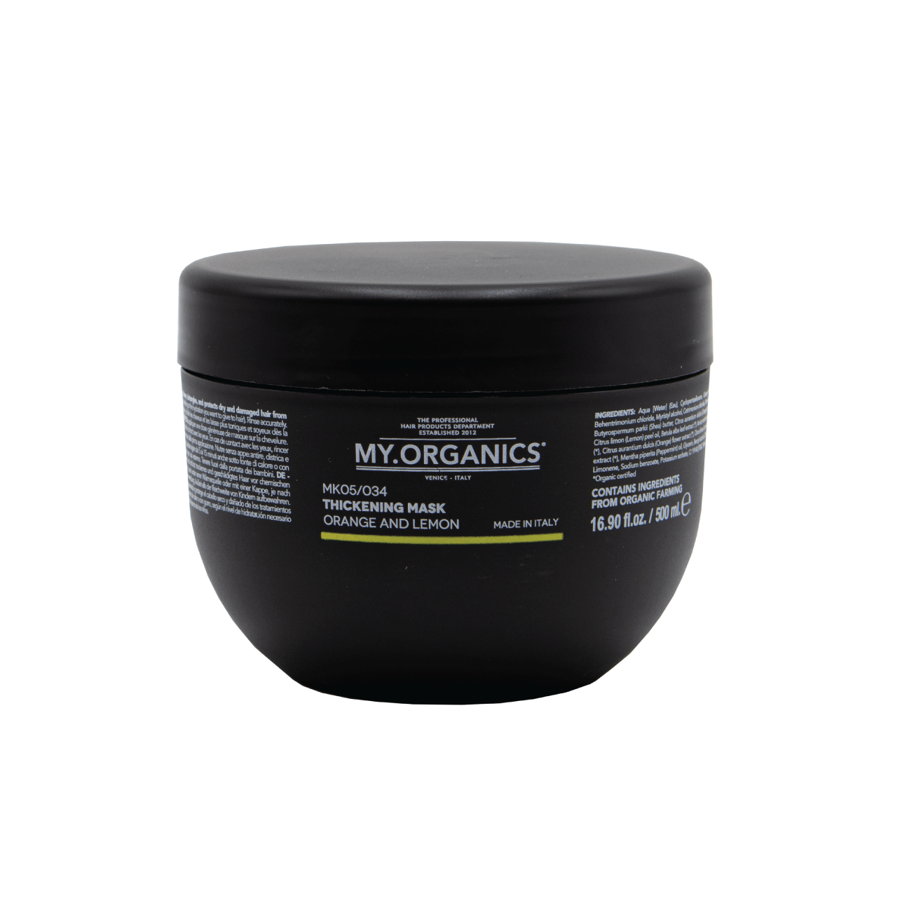 THICKENING Mask - Orange and Lemon