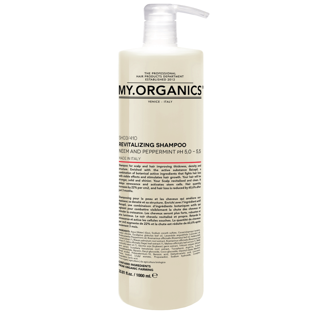 REVITALIZING Shampoo - Neem oil and Pepermint